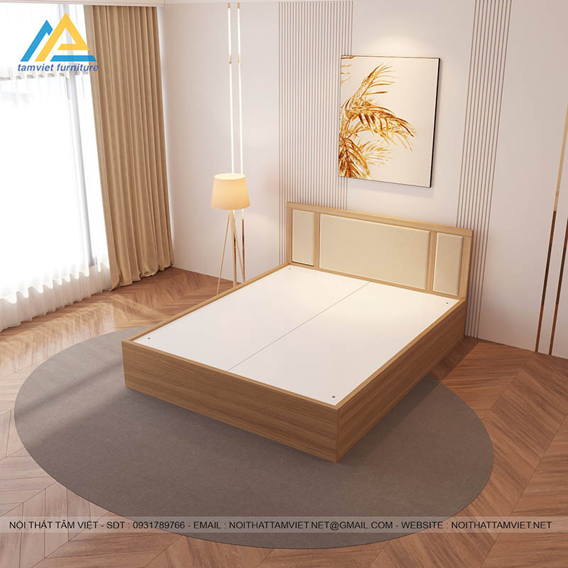 giuong-go-cong-nghiep-an-cuong-boc-da-GCN-10-2.jpg Giường gỗ phủ Melamine vân gỗ trang nhã ấm áp