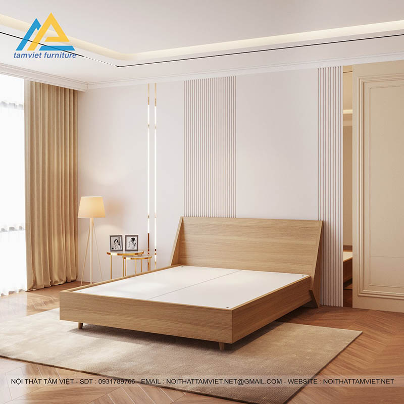 giuong-go-cong-nghiep-an-cuong-van-go-GCN-03-1.jpg Giường phủ Melamine vân gỗ sồi trang nhã ấm áp