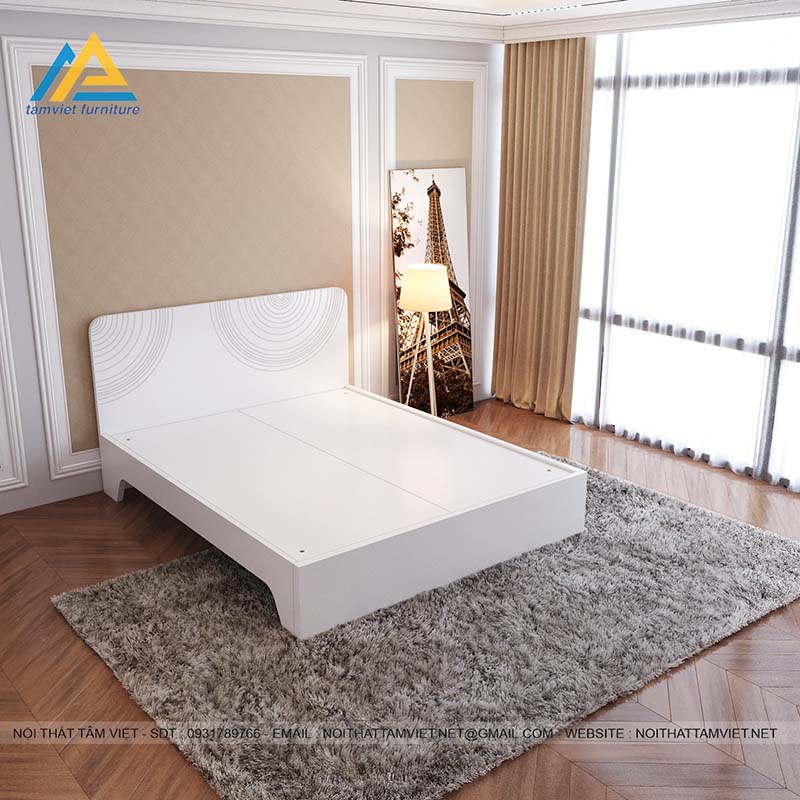 giuong-ngu-go-cong-nghiep-MDF-son-trang-GCN-09-2.jpg Mẫu giường sơn trắng trang nhã mát mẻ cho phòng ngủ