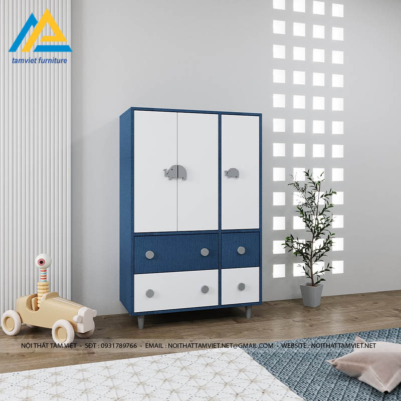 tu-ao-tre-em-TTE-908.jpg Tủ áo trẻ em gỗ công nghiệp TTE-908