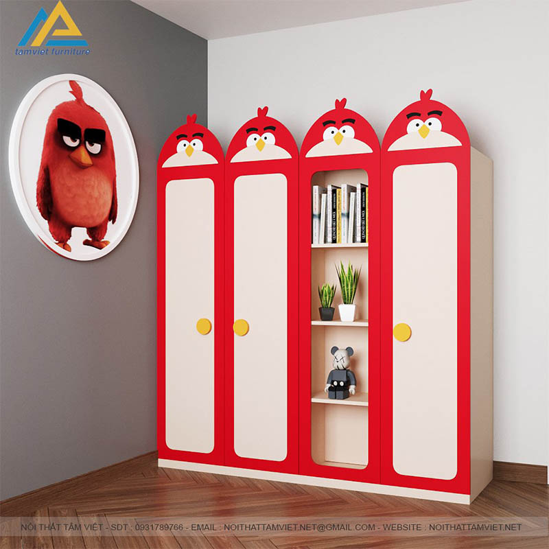 tu-do-tre-em-bang-go-TTE-1604.jpg Tủ đồ trẻ em bằng gỗ công nghiệp TTE-1604