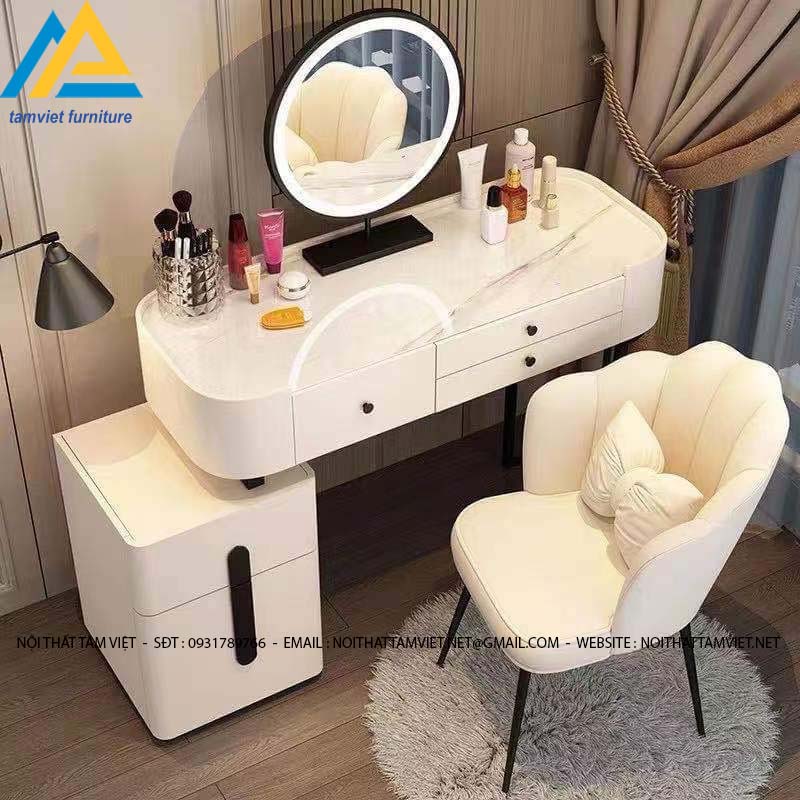Bàn trang điểm gỗ mặt đá Bàn trang điểm gỗ mặt đá