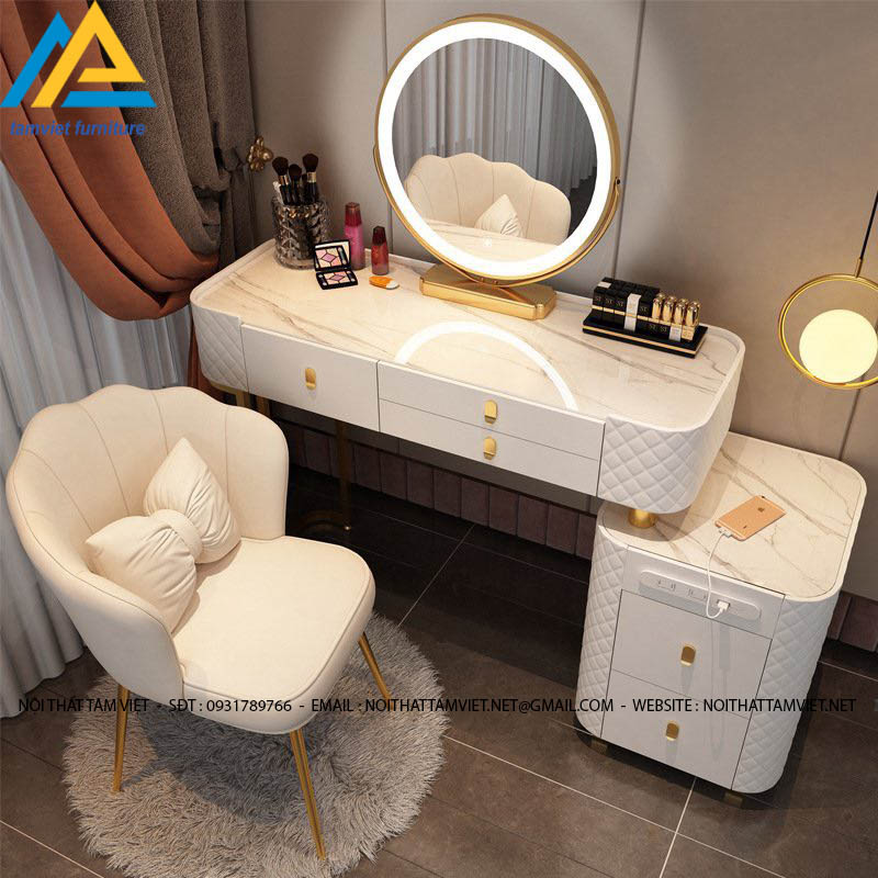 Bàn trang điểm gỗ công nghiệp Bàn trang điểm gỗ công nghiệp