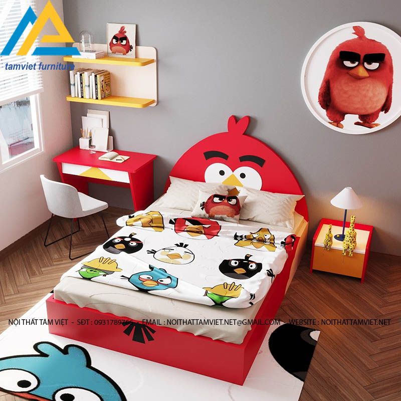 Combo nội thất phòng ngủ cho bé gỗ công nghiệp CPT-06