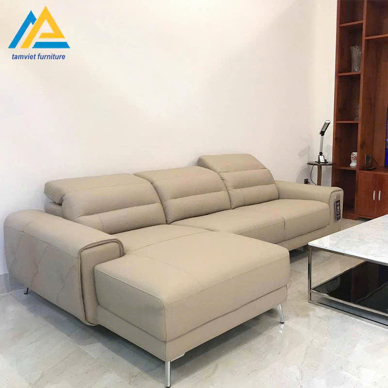 Ghế sofa da chữ L nhỏ GD-17