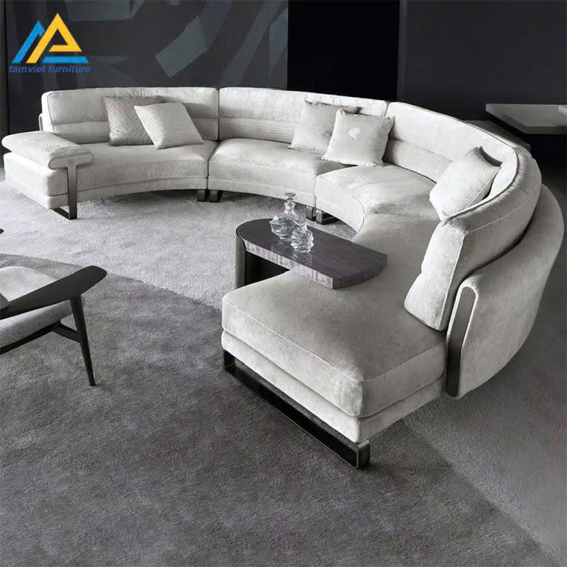 Ghế sofa khách sạn cong GKS-06