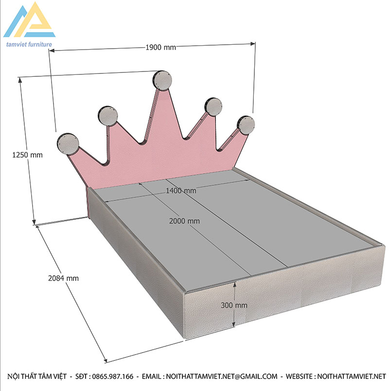Giường ngủ trẻ em bằng gỗ công nghiệp GTE-1204