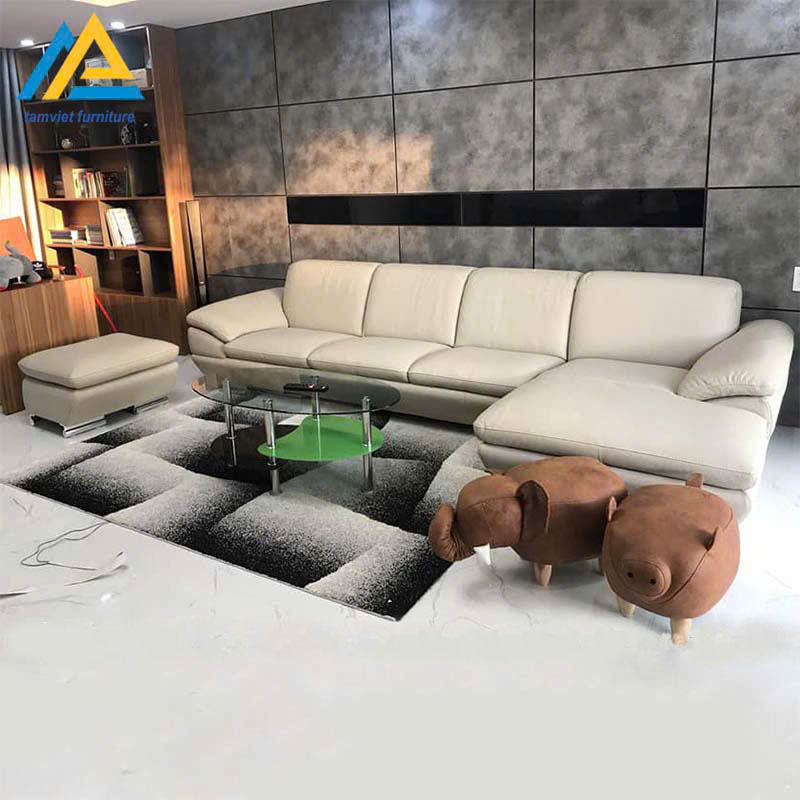 Sofa da cao cấp chữ L GD-30